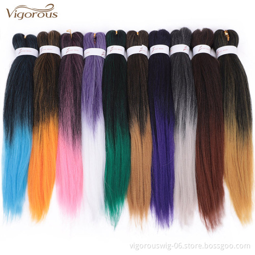 Wholesale Cheap Vendor Hair Extension High Quality Raw Material Ombre Jumbo Easy Braid Synthetic Hair For Braiding
